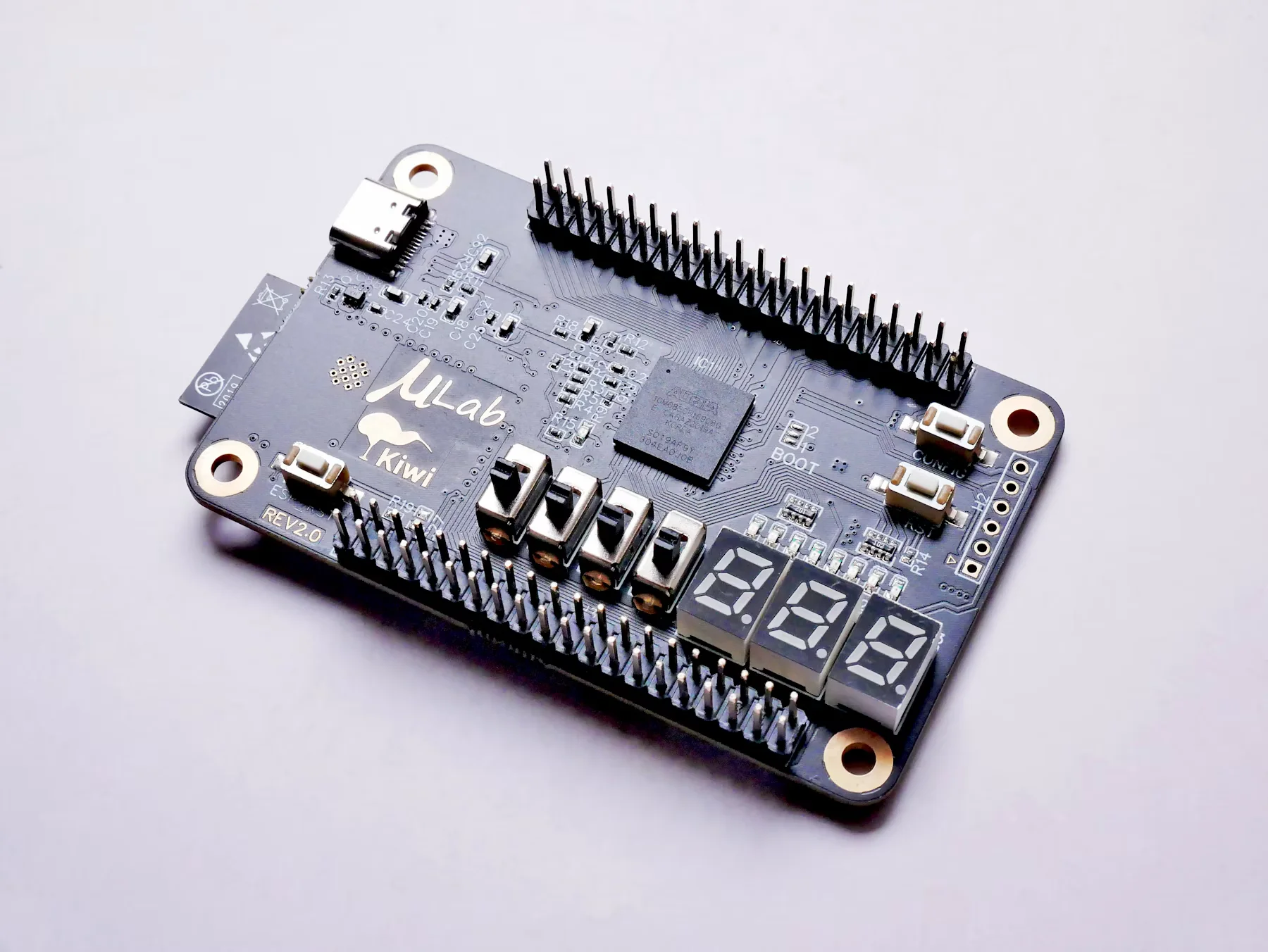 Editorial photograph of an FPGA development board; not owned by NeutronOS.